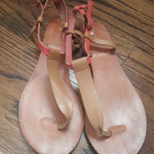 Leather sole sandals